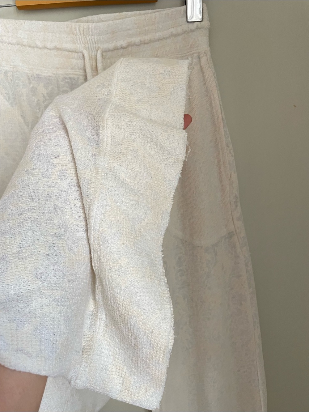 Free People Intimately Cozy Cool Girl Lounge Pants Size XS Boho Sheer Waffle - Picture 9 of 11